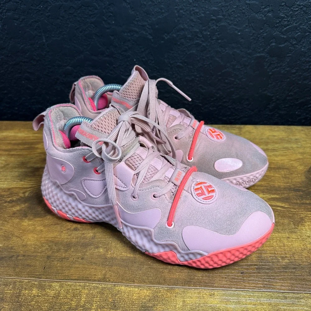 Adidas Harden Vol. 6 GW9715 Wonder Mauve Turbo Mesh Basketball Shoes Mens 6